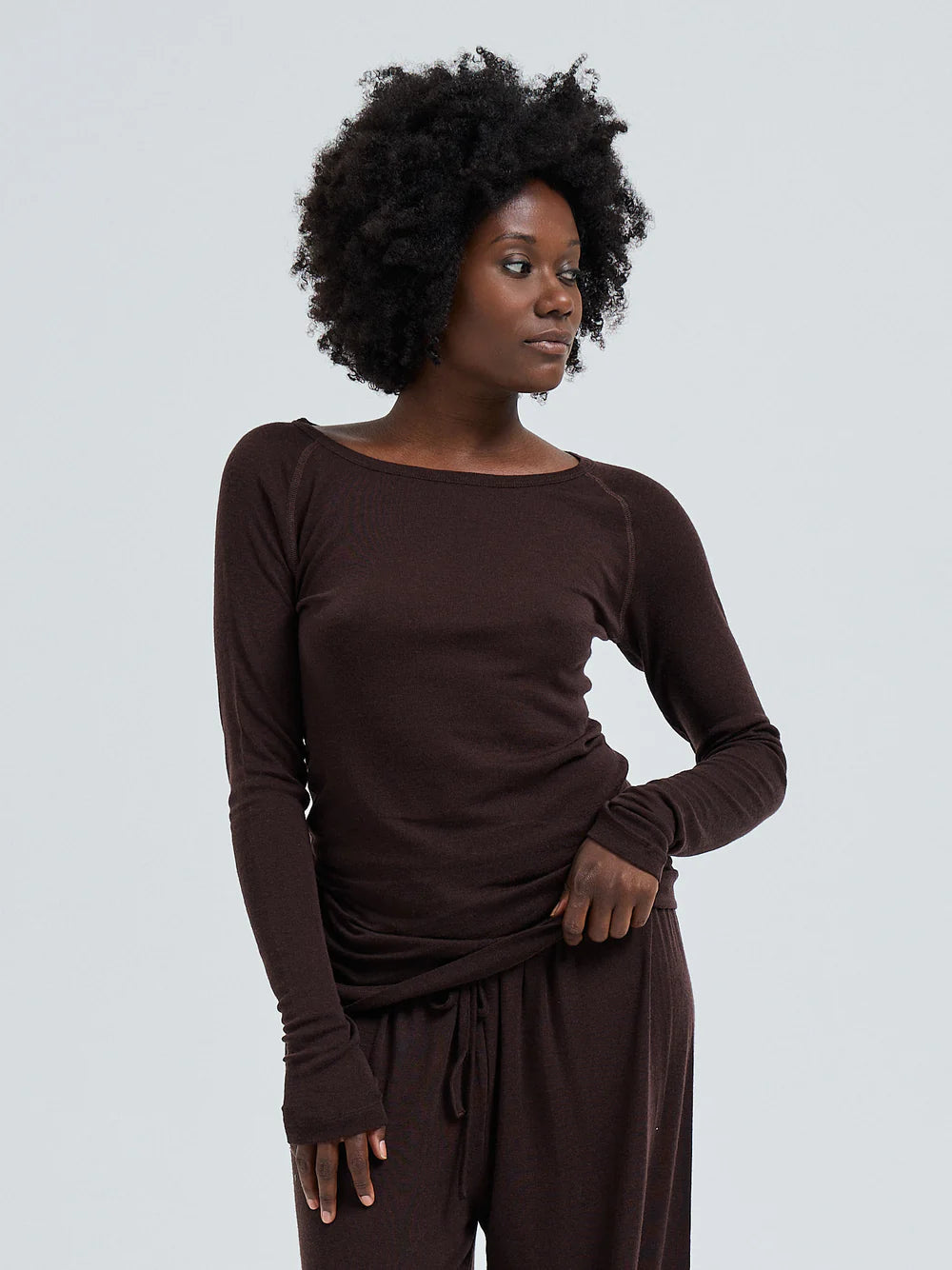 triko Woolen Jade dark brown