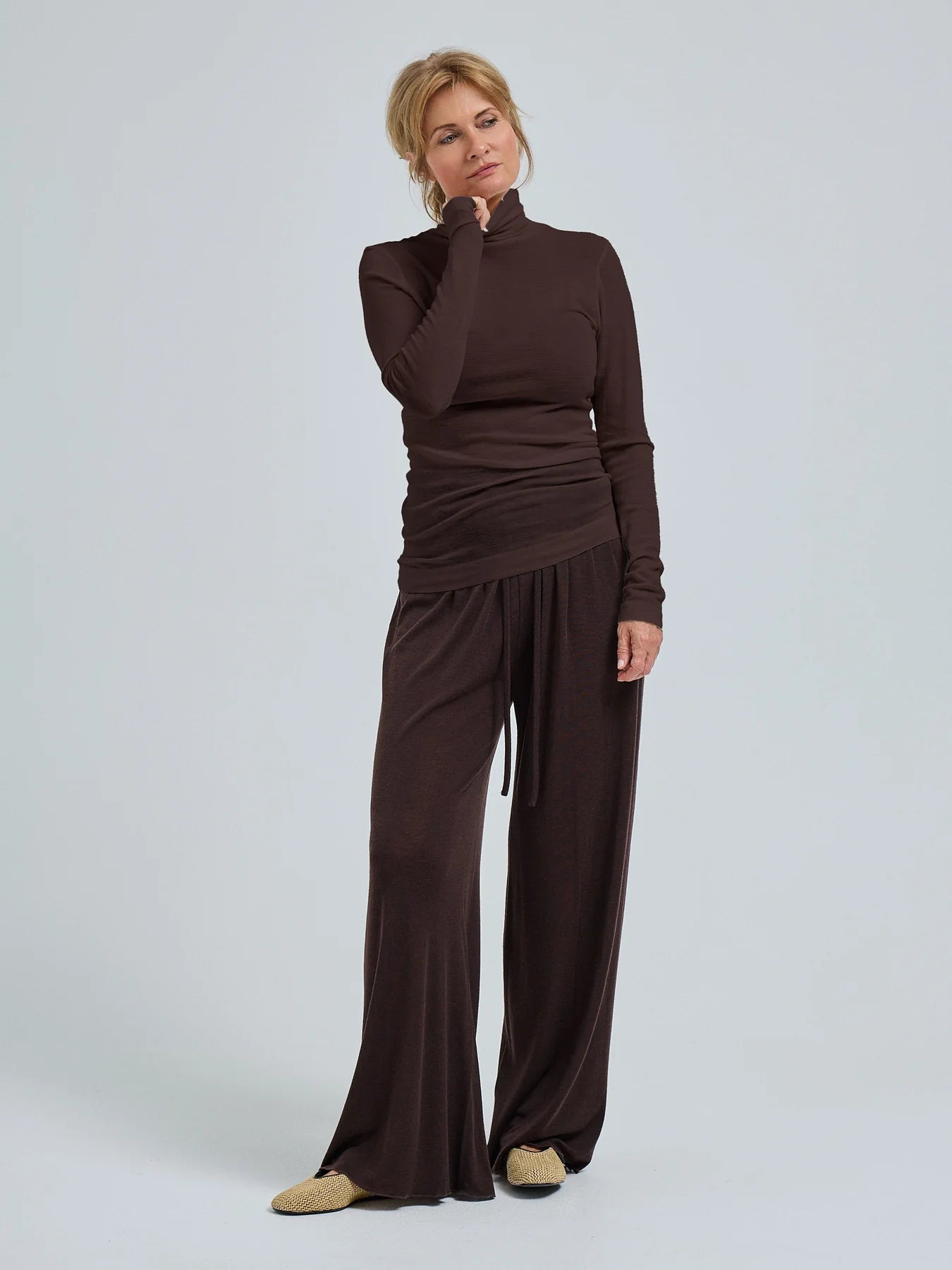 turtleneck Woolen Lola dark brown