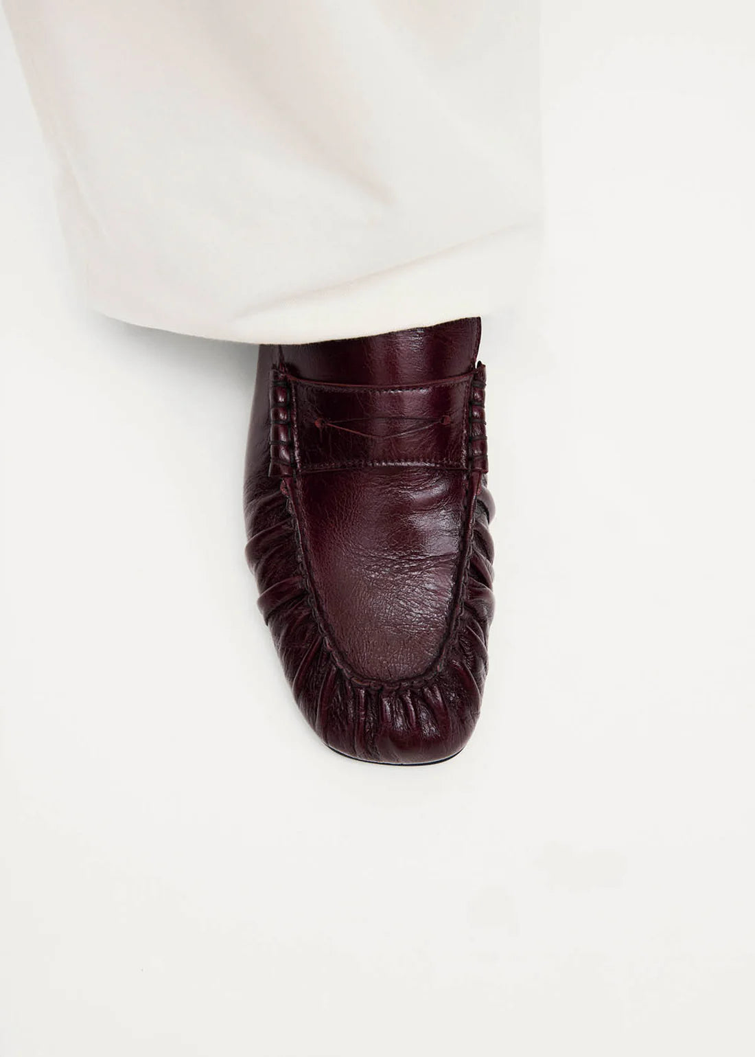 Aven Rift burgundy leather loafers