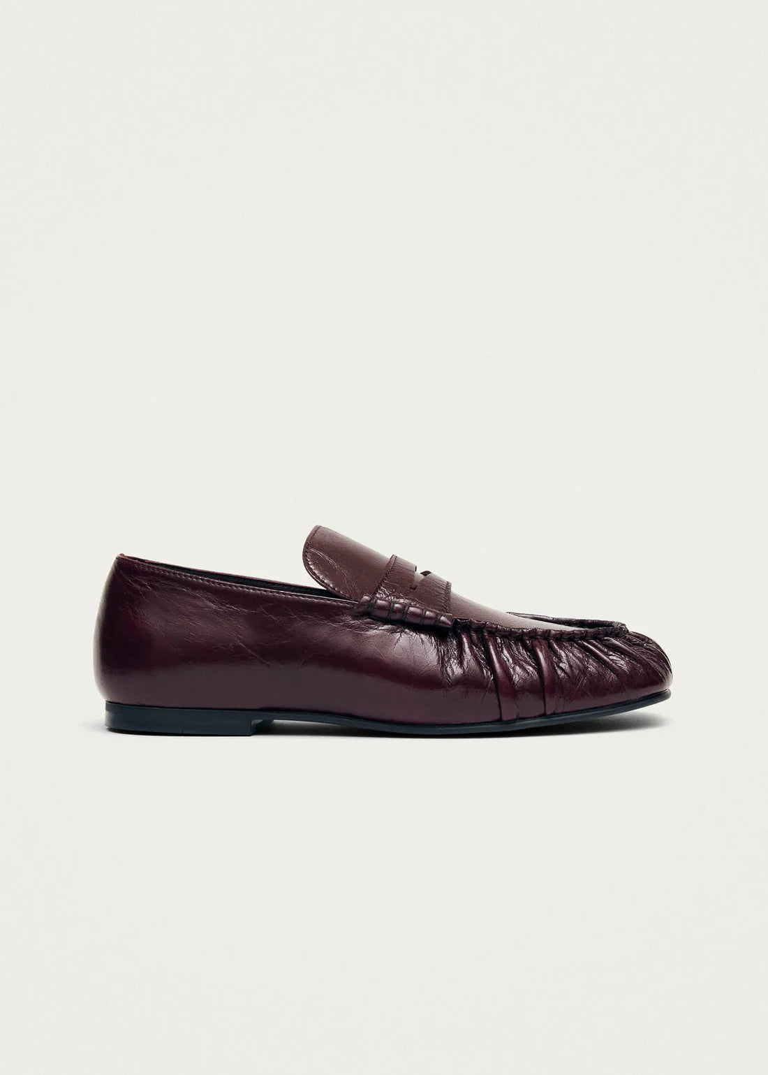 Aven Rift burgundy leather loafers