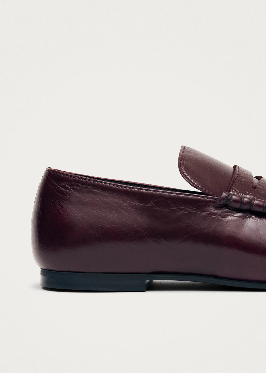 Aven Rift burgundy leather loafers
