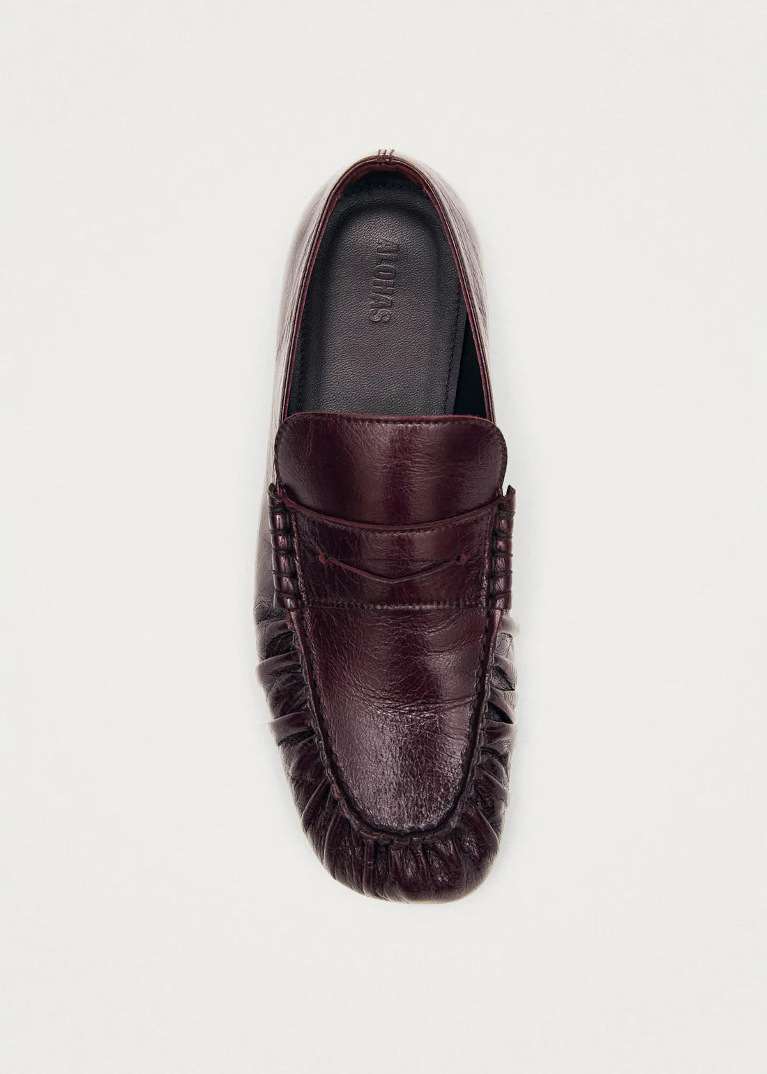Aven Rift burgundy leather loafers