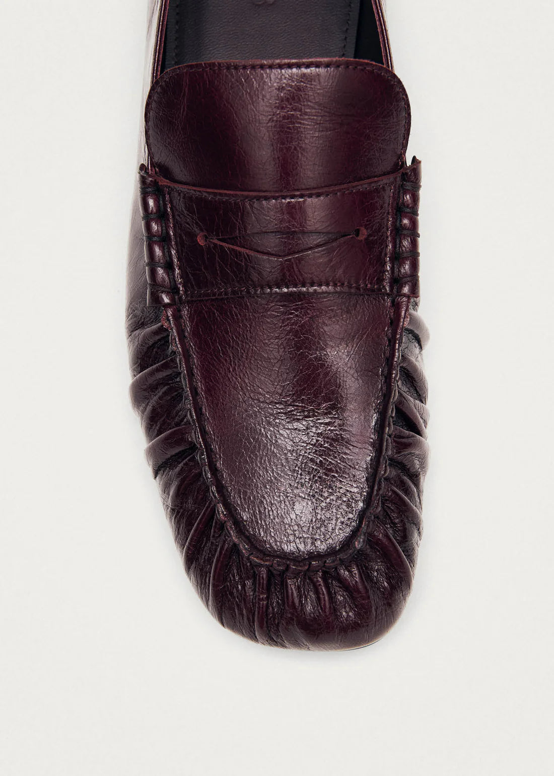 Aven Rift burgundy leather loafers