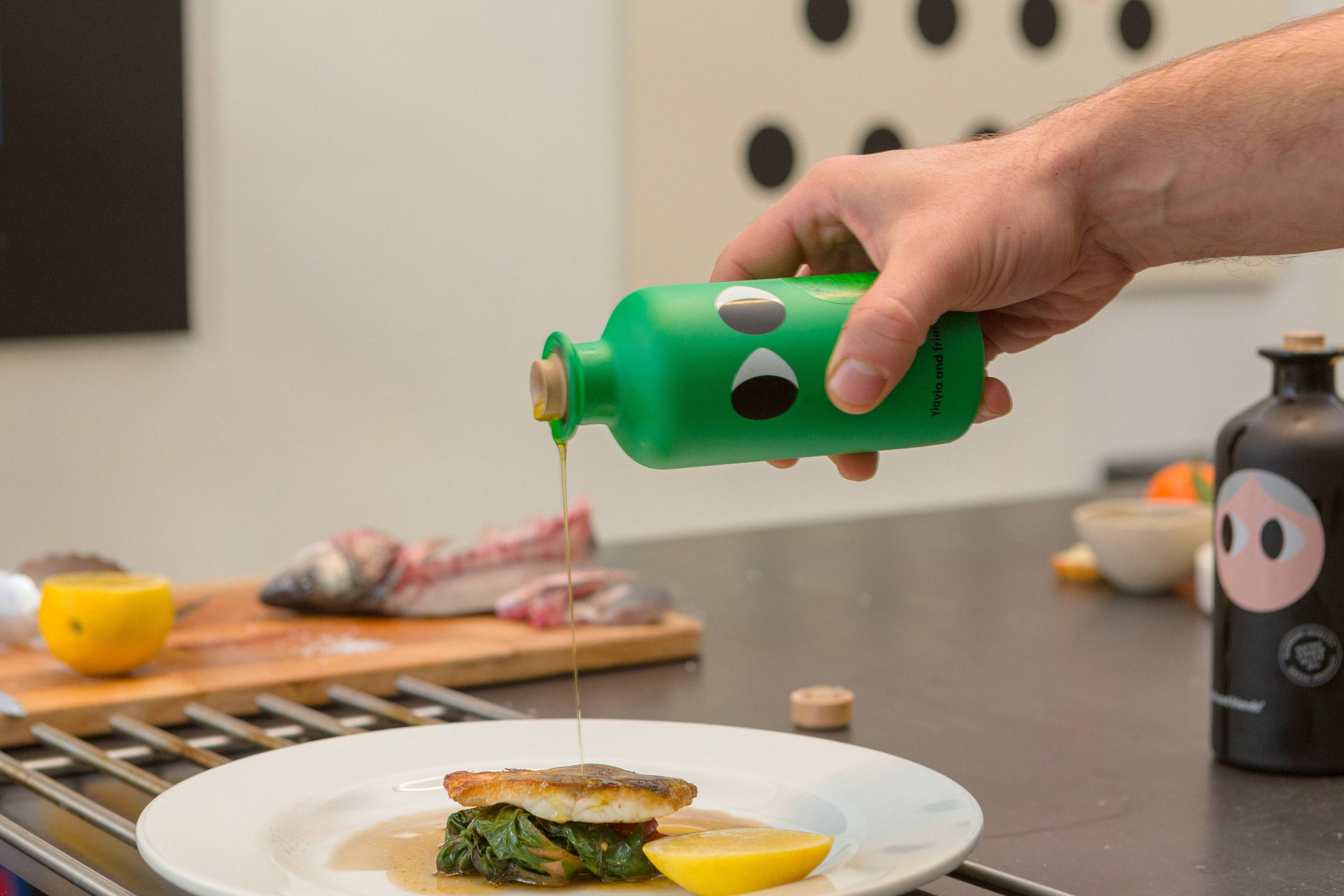 Extra Virgin Olive Oil with basil