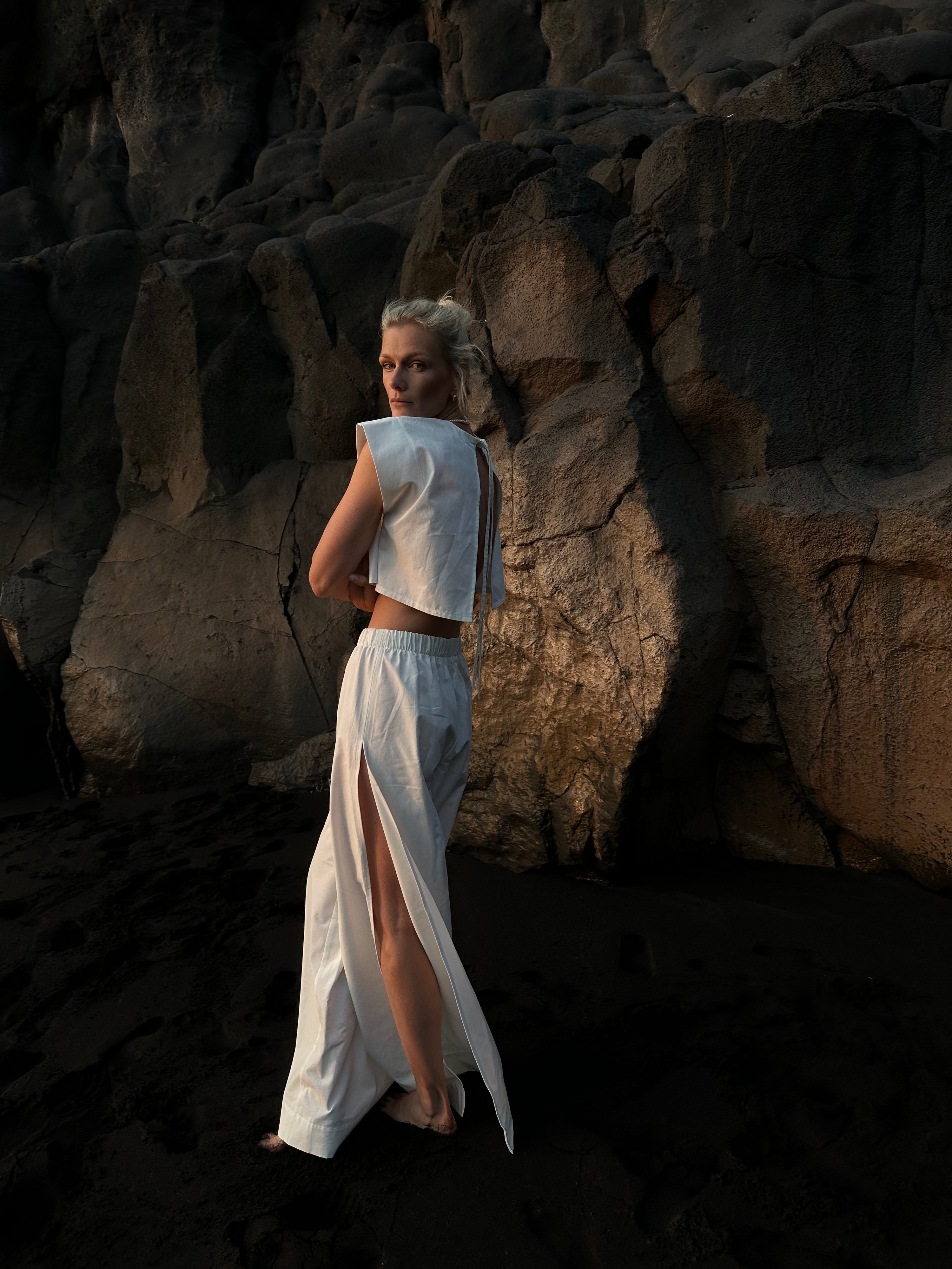 Vacanze pants with slits by Zuzana N.S.