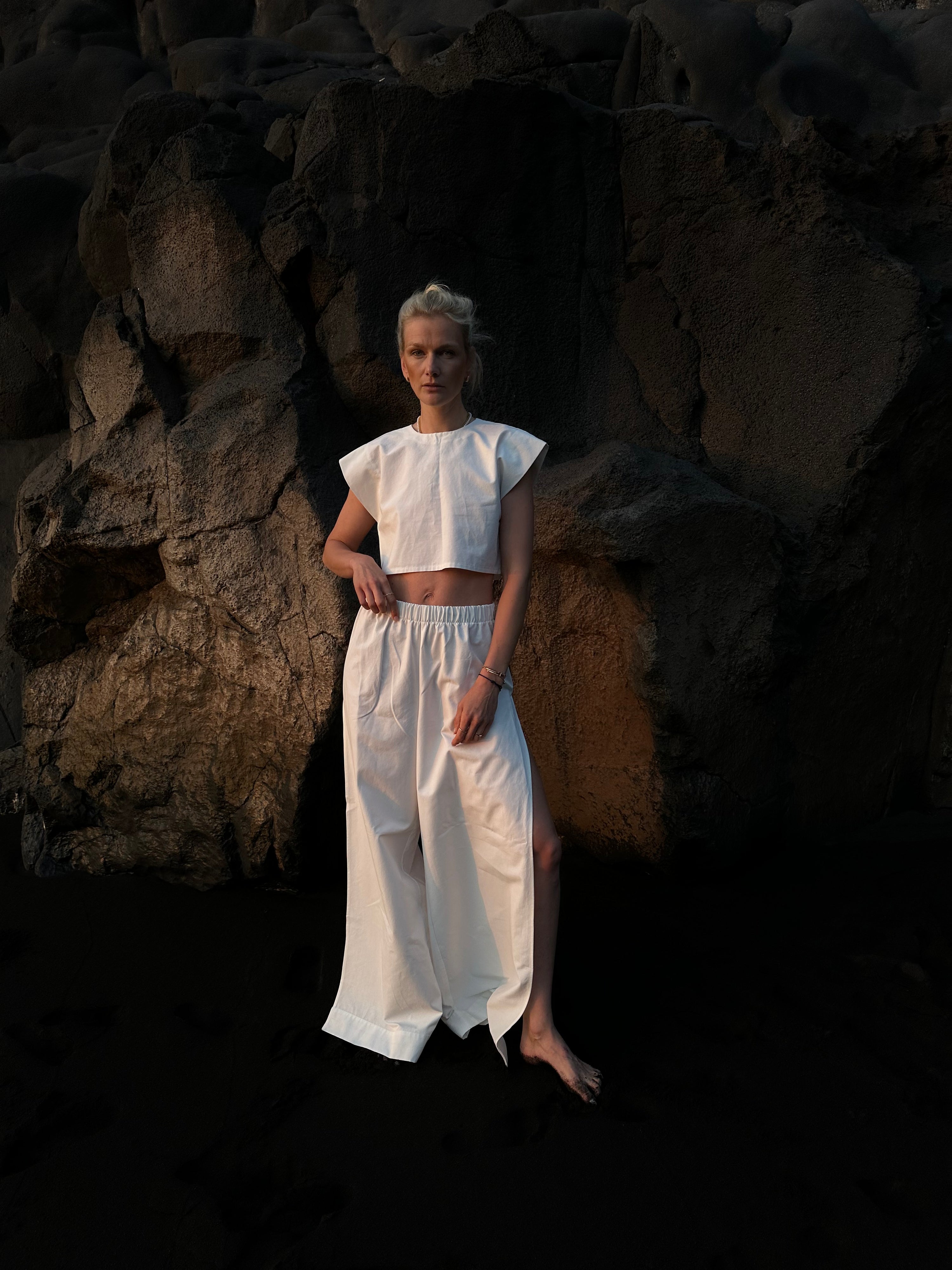 Vacanze pants with slits by Zuzana N.S.