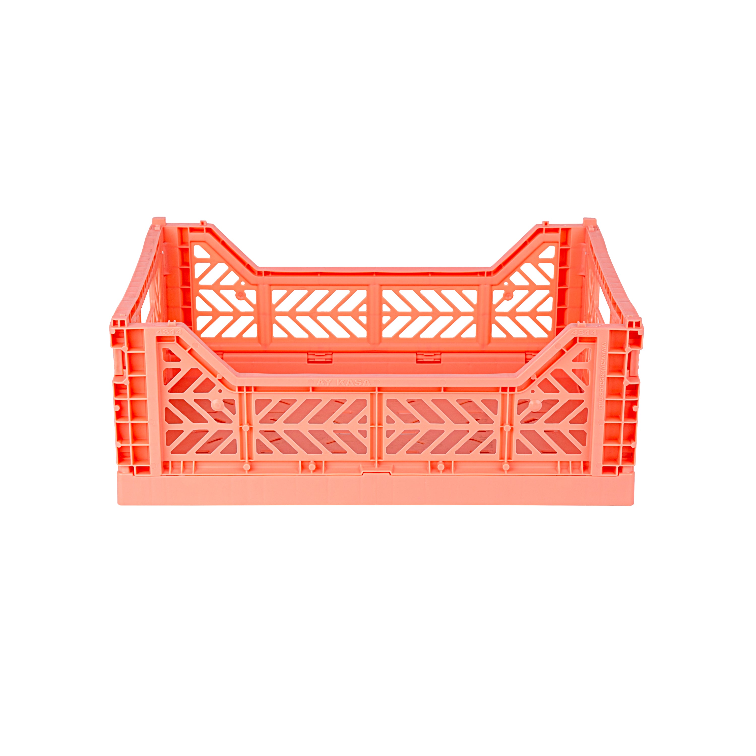 stackable storage box midi salmon