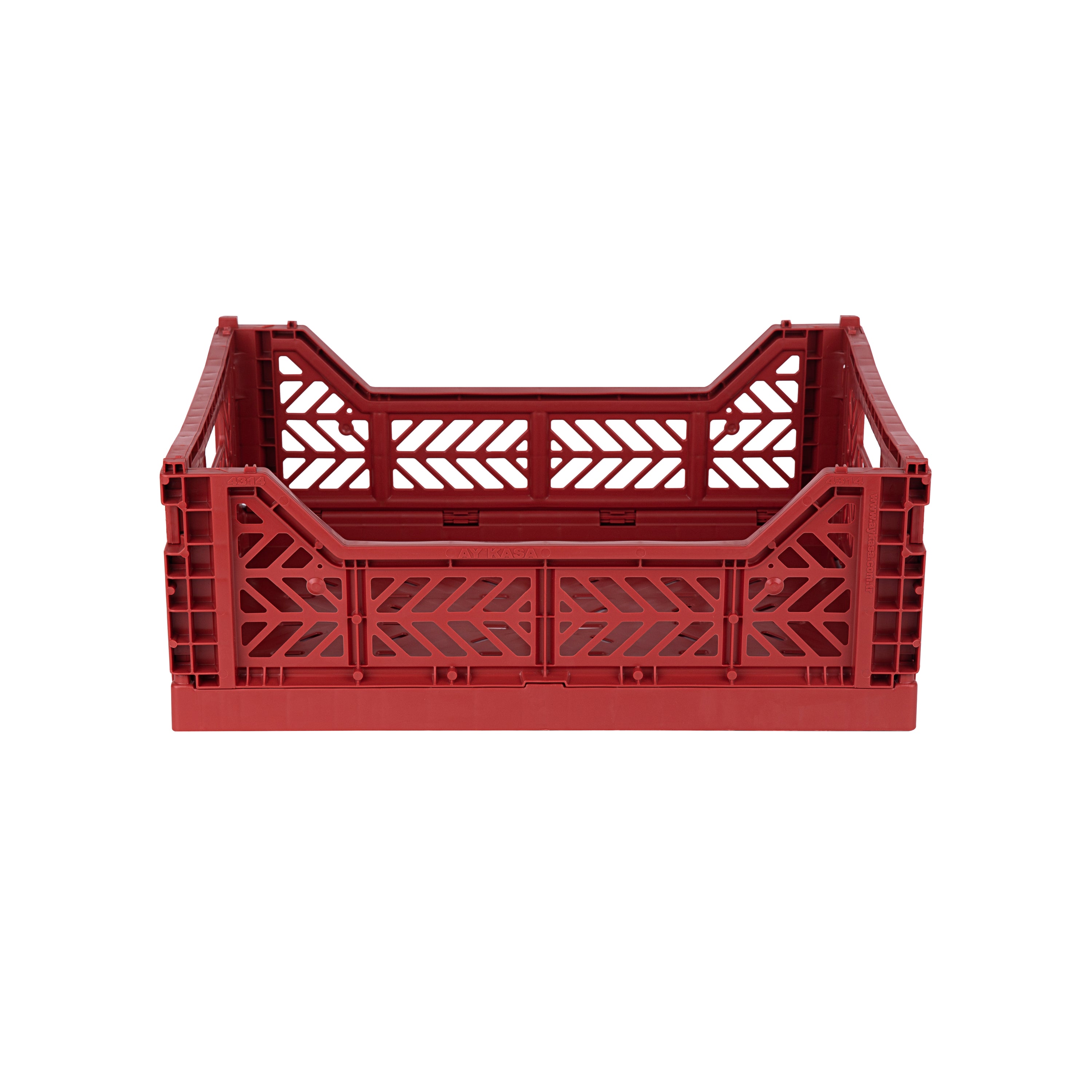 stackable storage box midi tile red