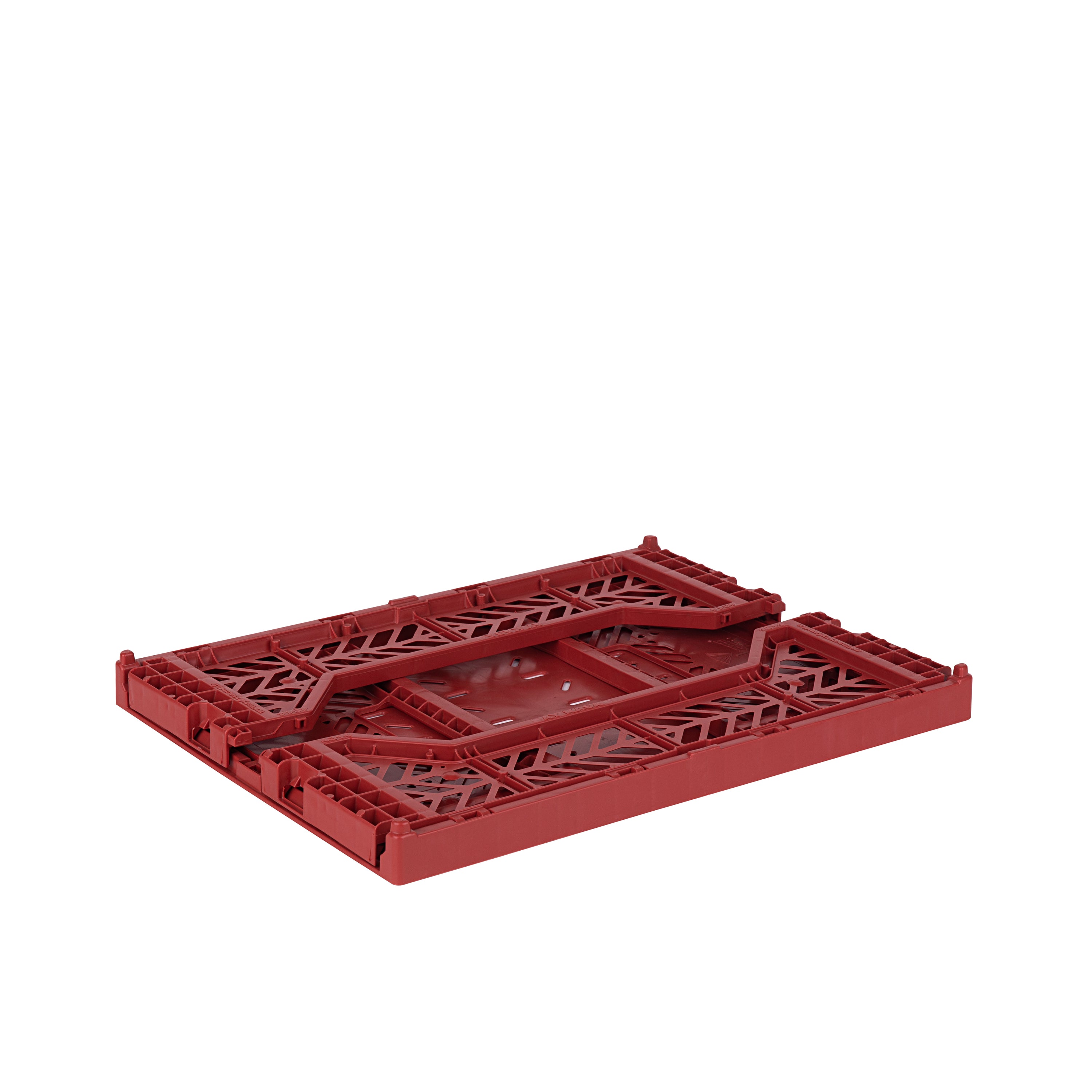 stackable storage box midi tile red