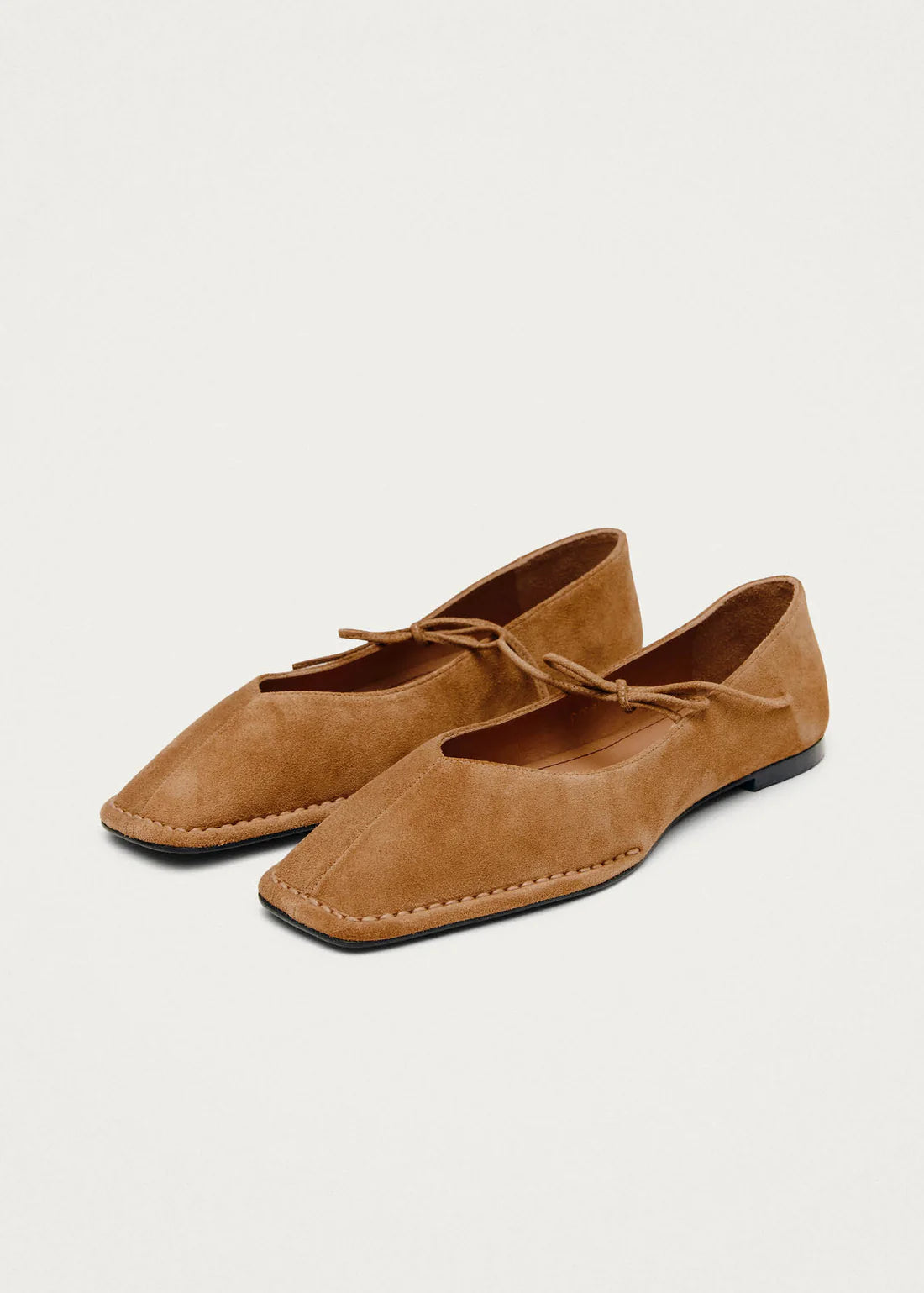 baleríny sway suede tan leather