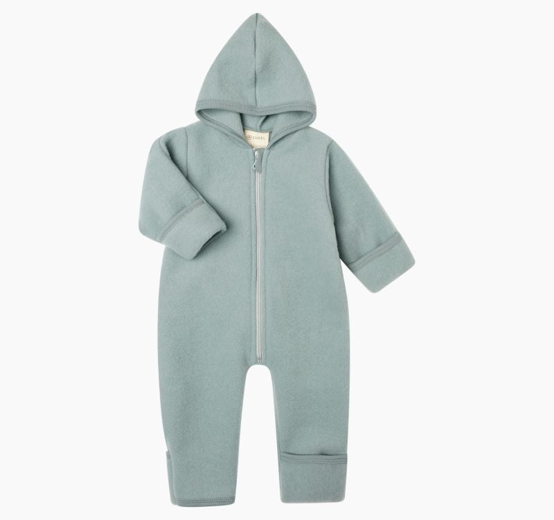 vlněný overal mountain blue melange zip