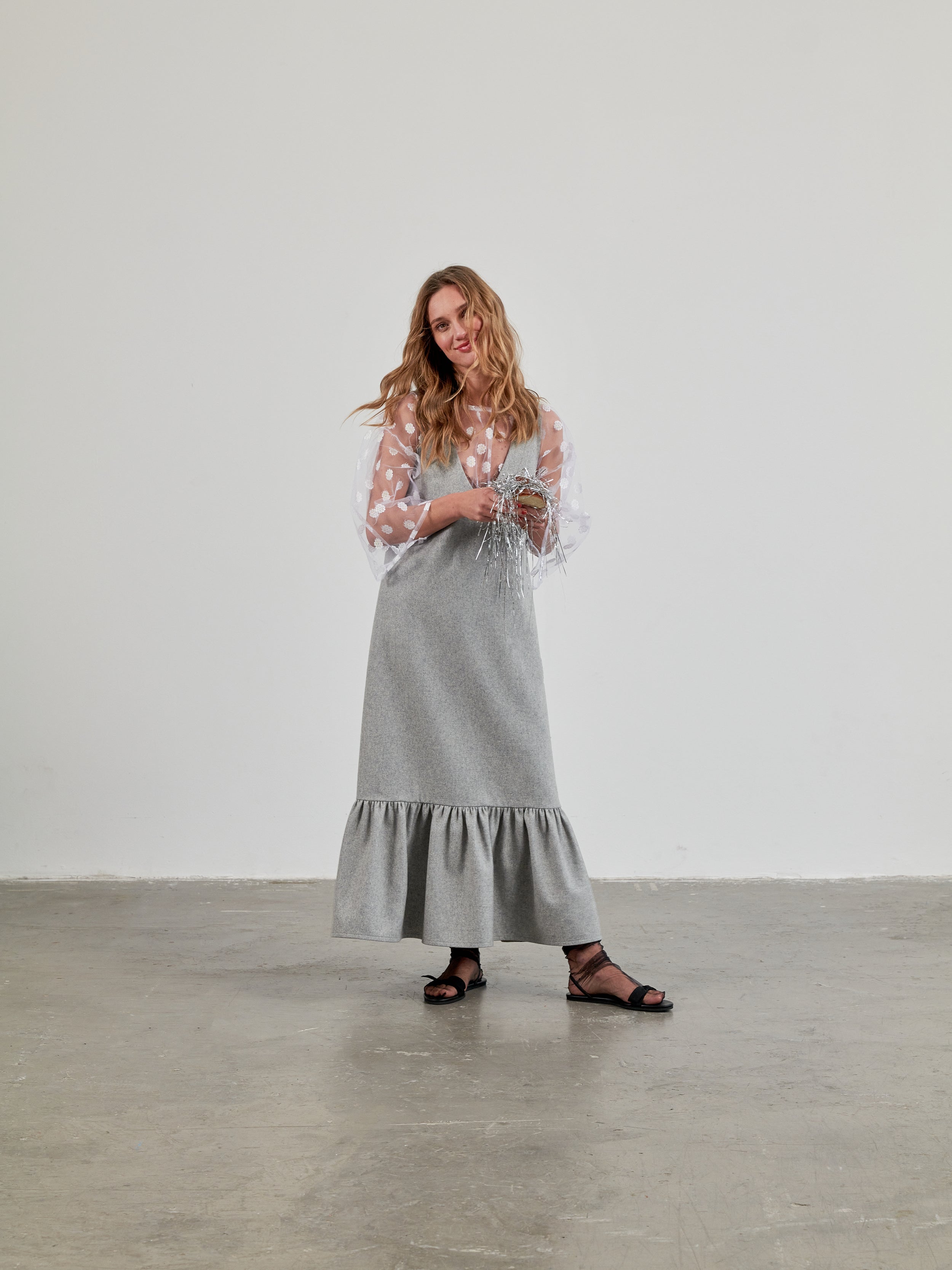 Tilda dress grey