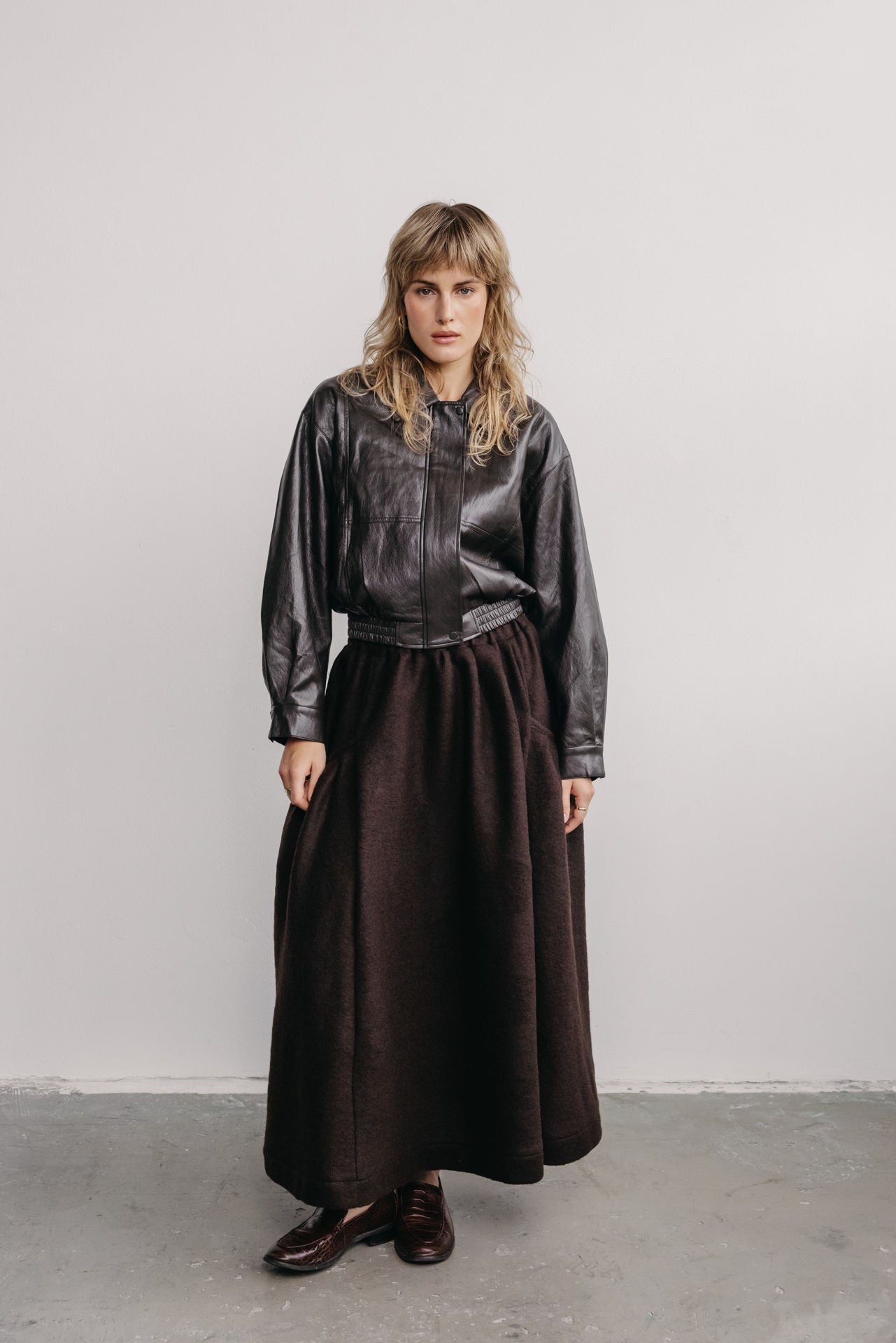 Mina Skirt wool choco