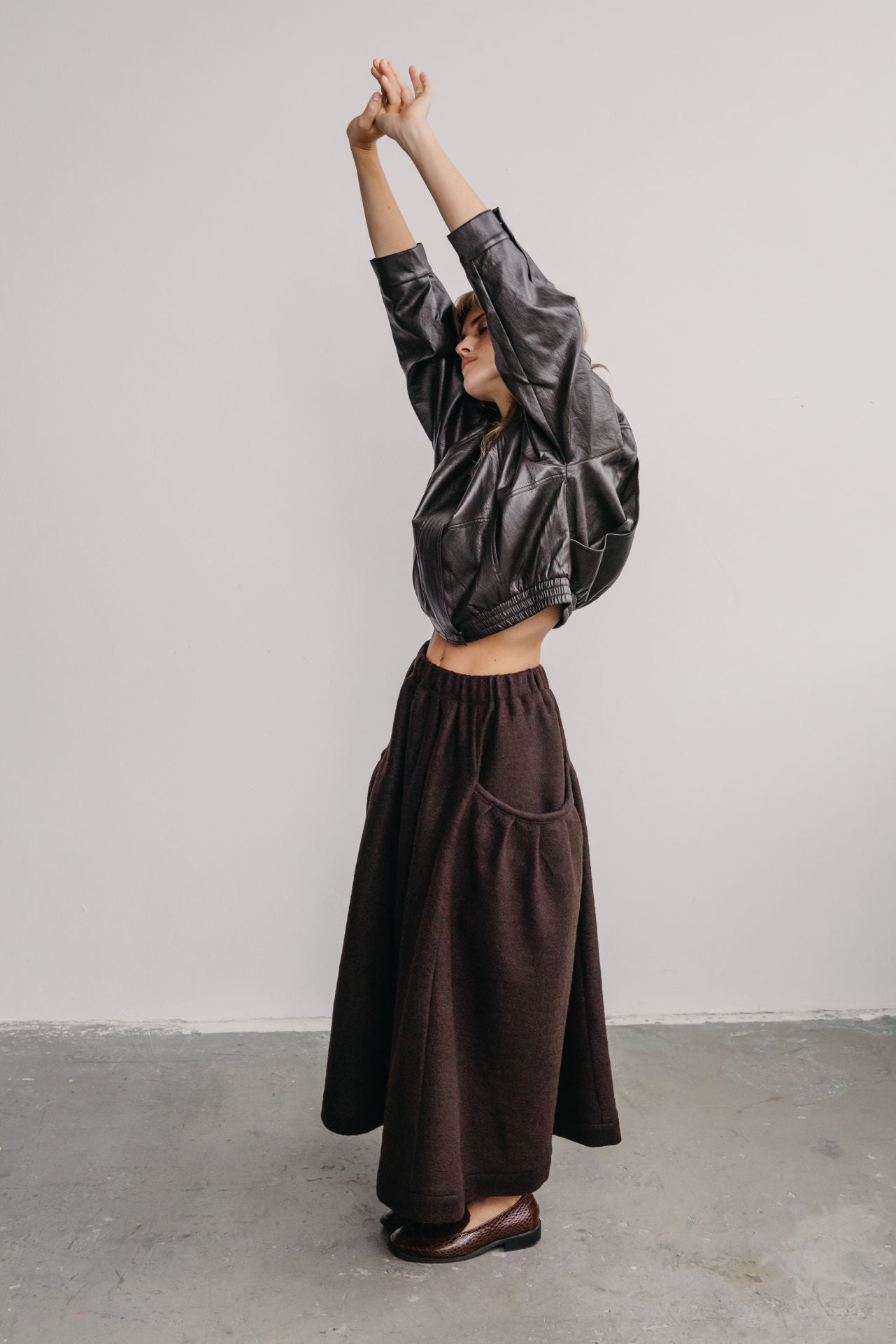 Mina Skirt wool choco