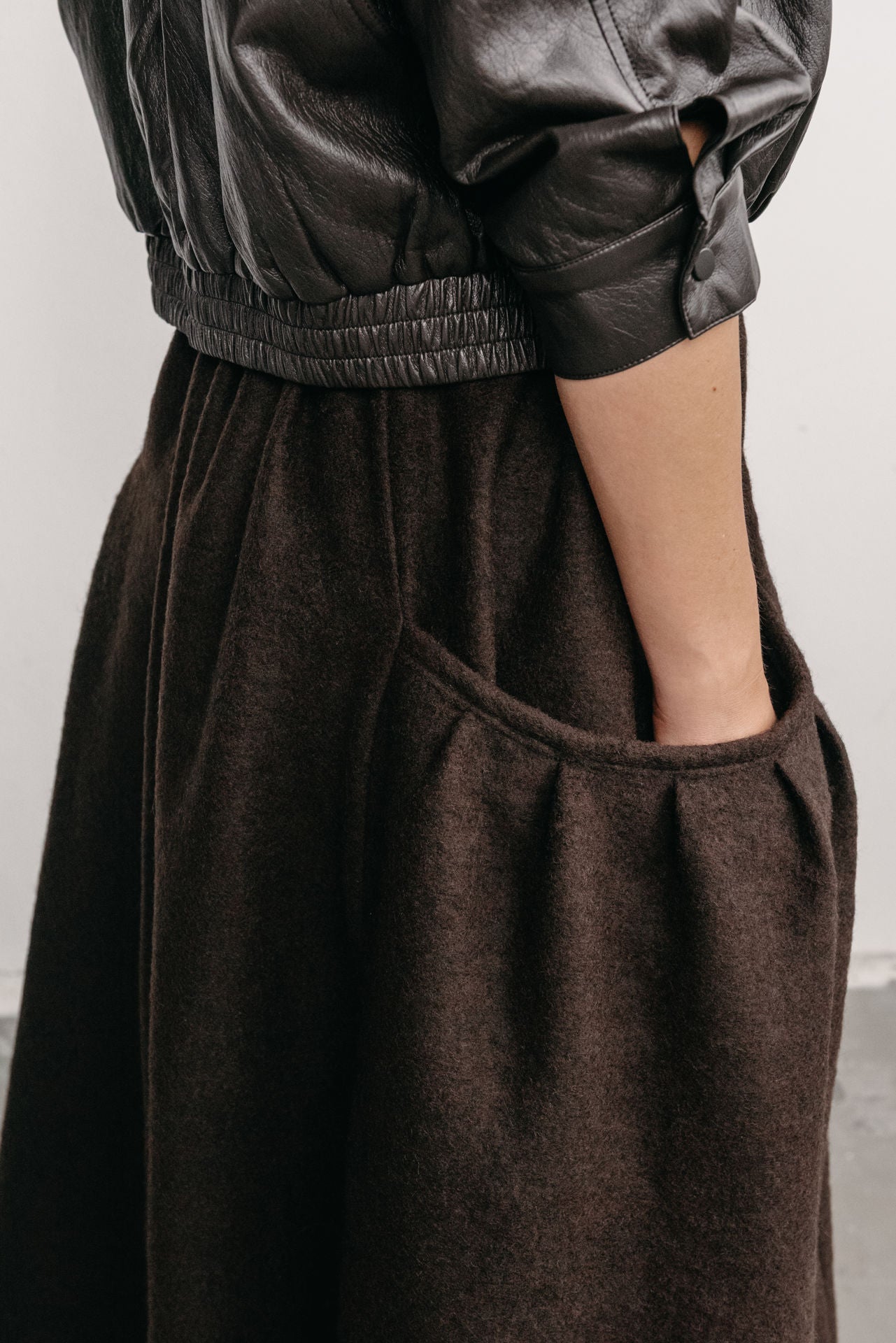 Mina Skirt wool choco