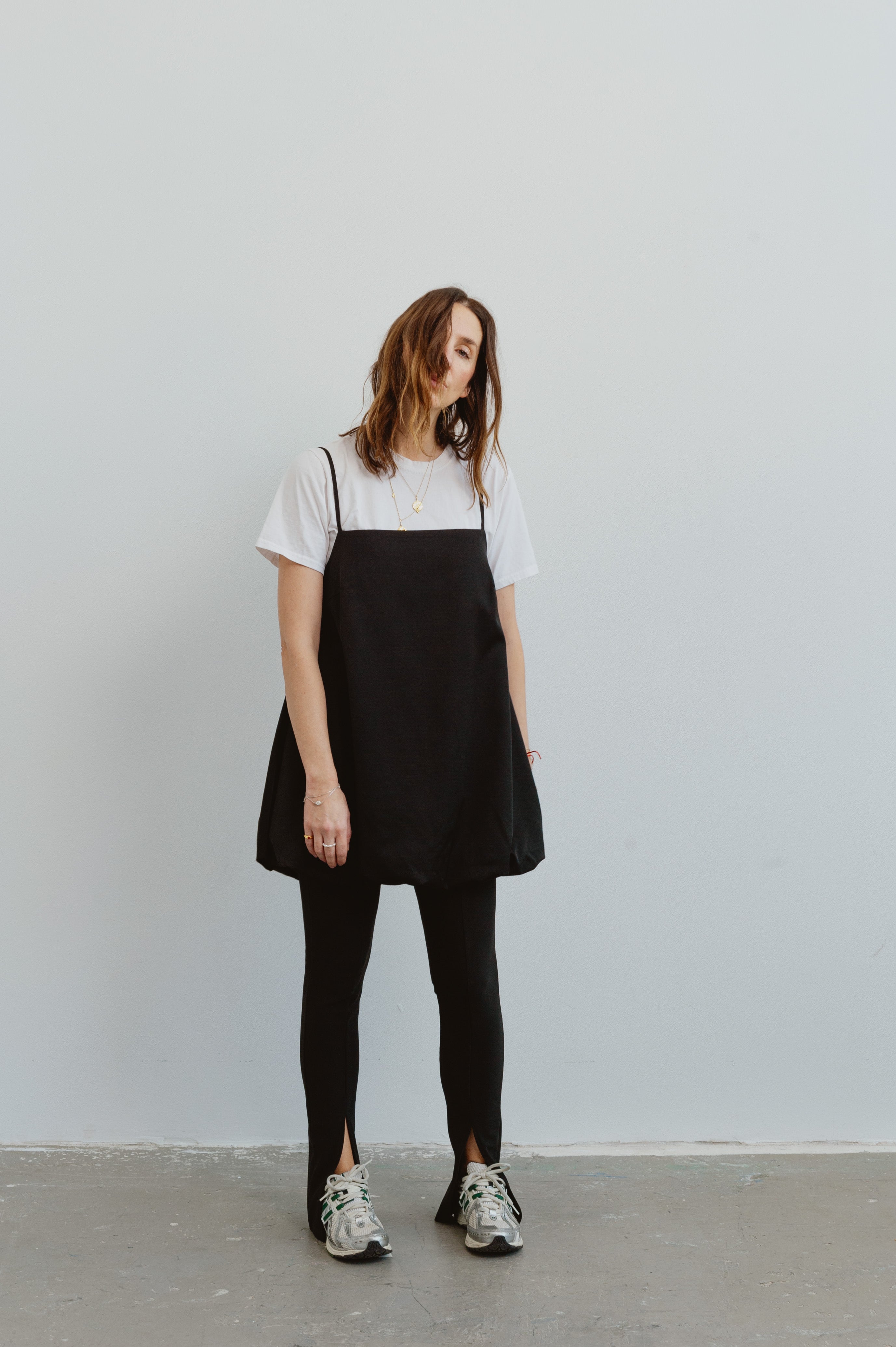 Carin Ribbed Flare Leggings black