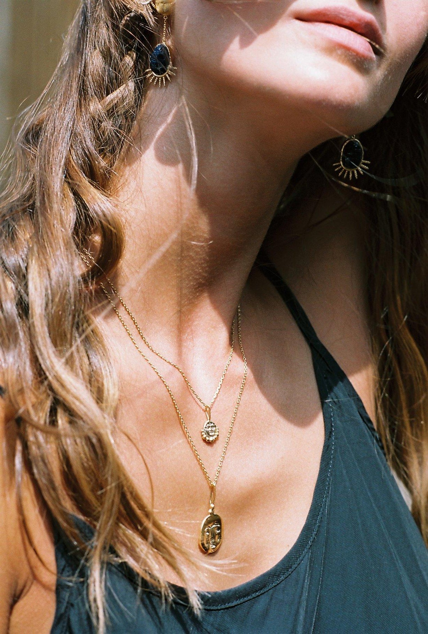 Gorgon Protection amulet 24k vermeil 